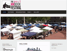 Tablet Screenshot of nwbookfestival.com